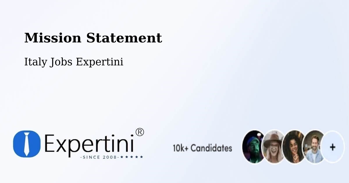 Corporate Mission – Formia - Italy Jobs Expertini