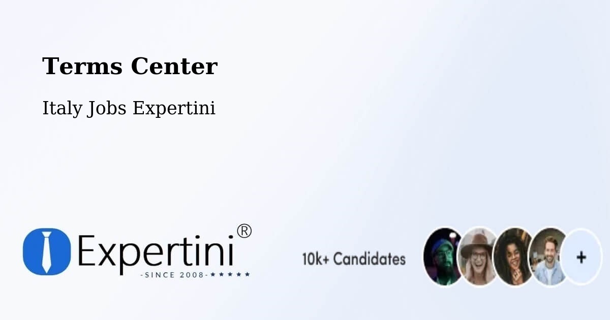 Terms of Service – Formia - Italy Jobs Expertini